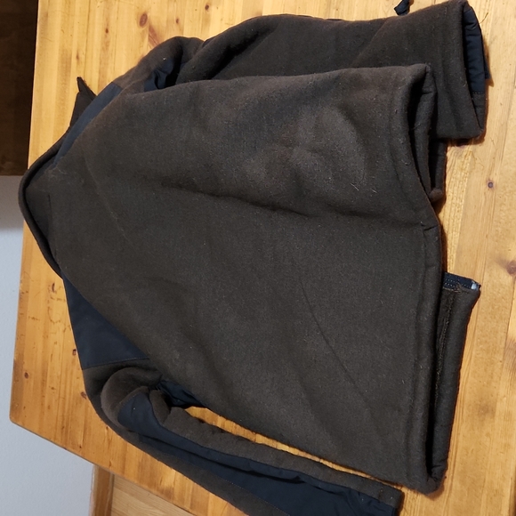Military Cold Weather Zippered Shirt Uber Thick & Warm Brown & Black Velcro Pckt - Picture 6 of 6